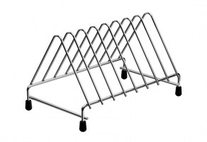 SOPORTE PARA PLATOS INOX BLANCO